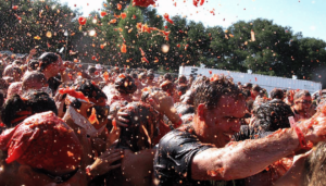 What is the Latomatina or Tomato Festival in Spain?