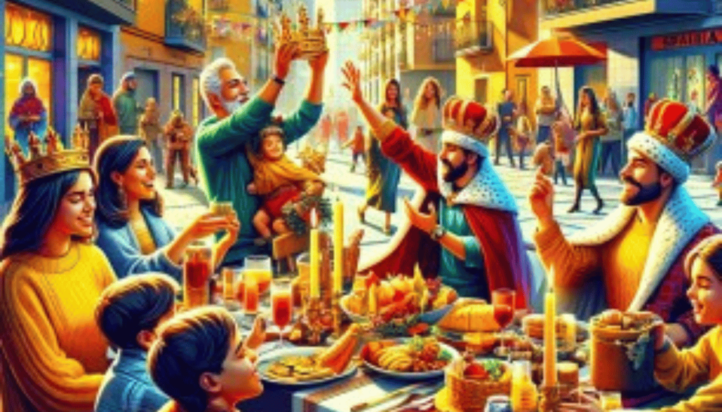 How do the Spanish celebrate the Three Kings Day?