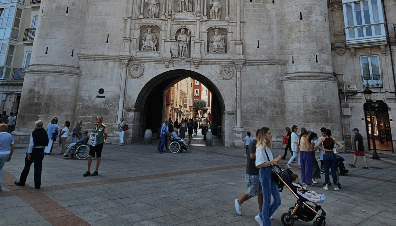 Walk Through the Historic Arco de Santa María