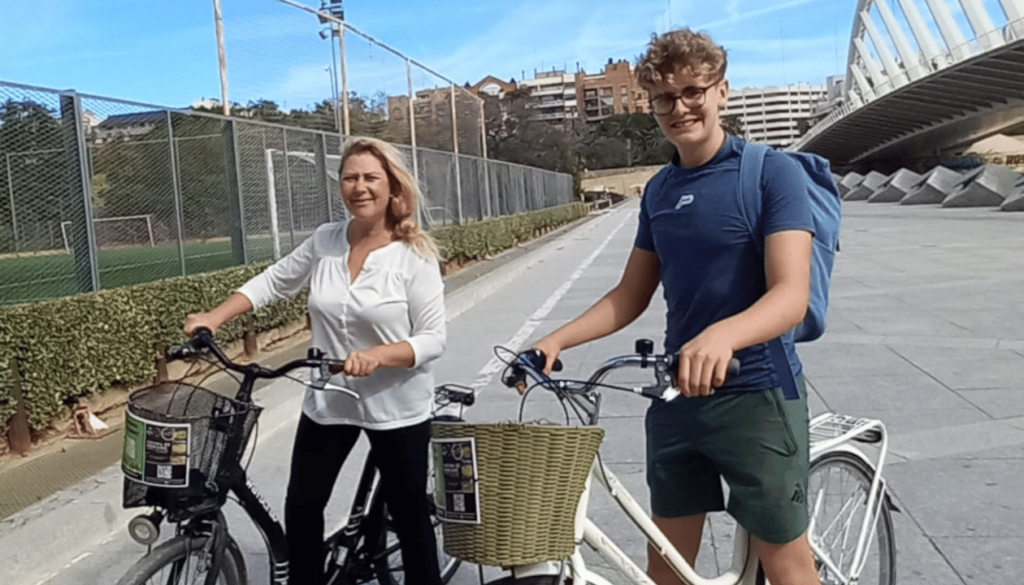 Biking Through the Scenic Turia Gardens