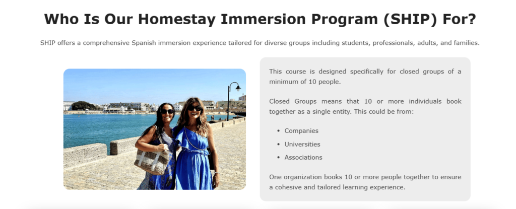 Why Choose the Spanish Hotel Immersion Program (SHIP)?